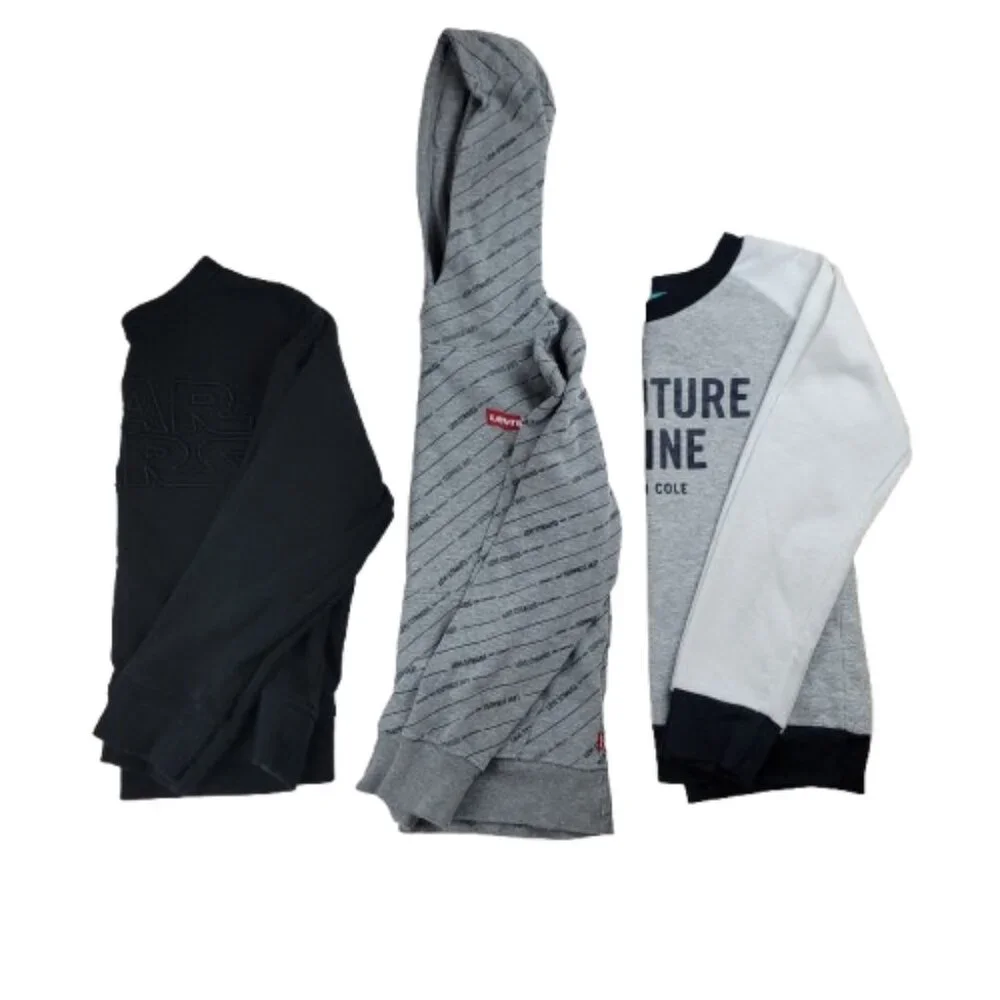 Boys Size 8 Sweatshirt Bundle Levi's Hoodie Gap Star Wars Kenneth Cole Tops